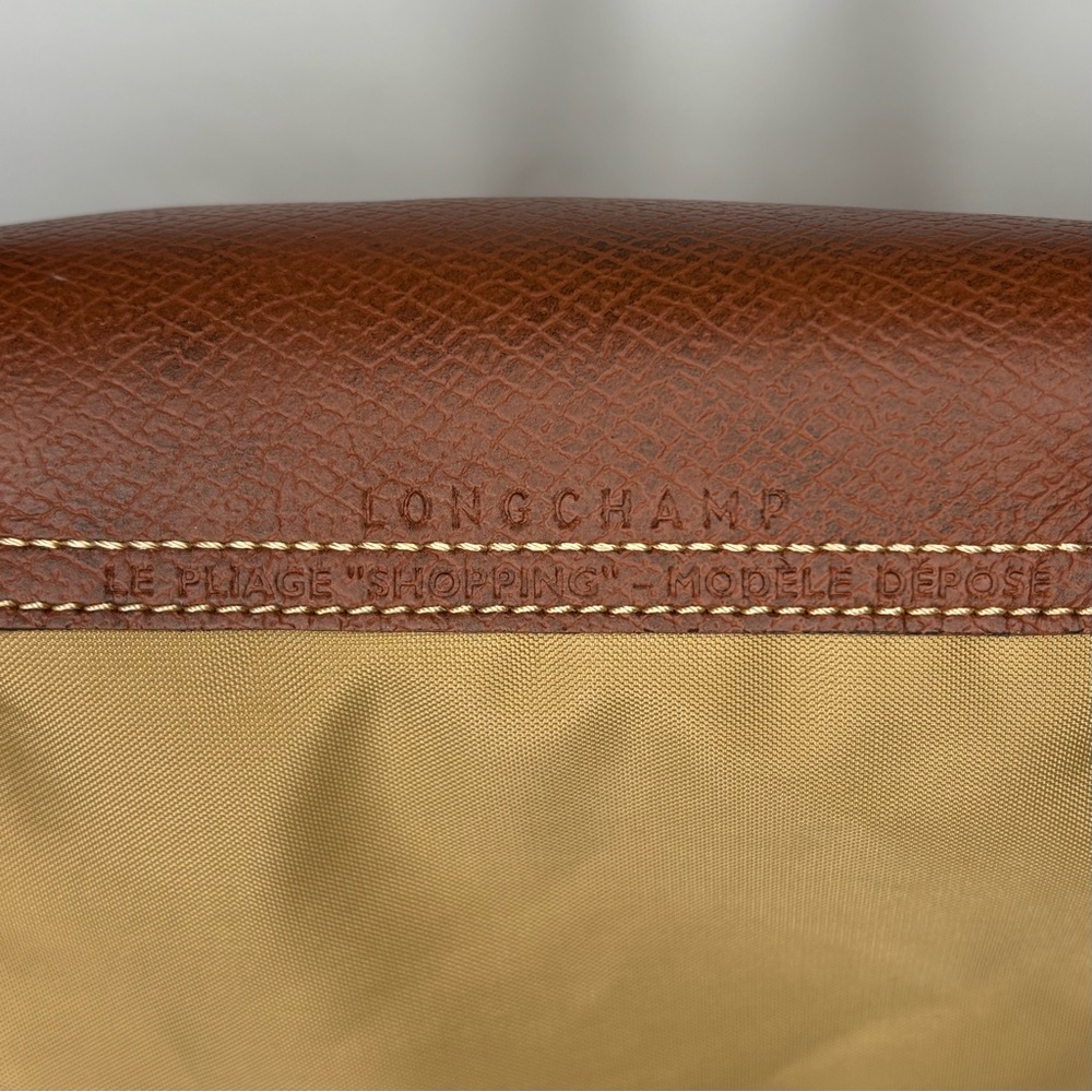 Longchamp Le Pliage Original Large Nylon Tote Bag Fawn Gold - Picture 7 of 14